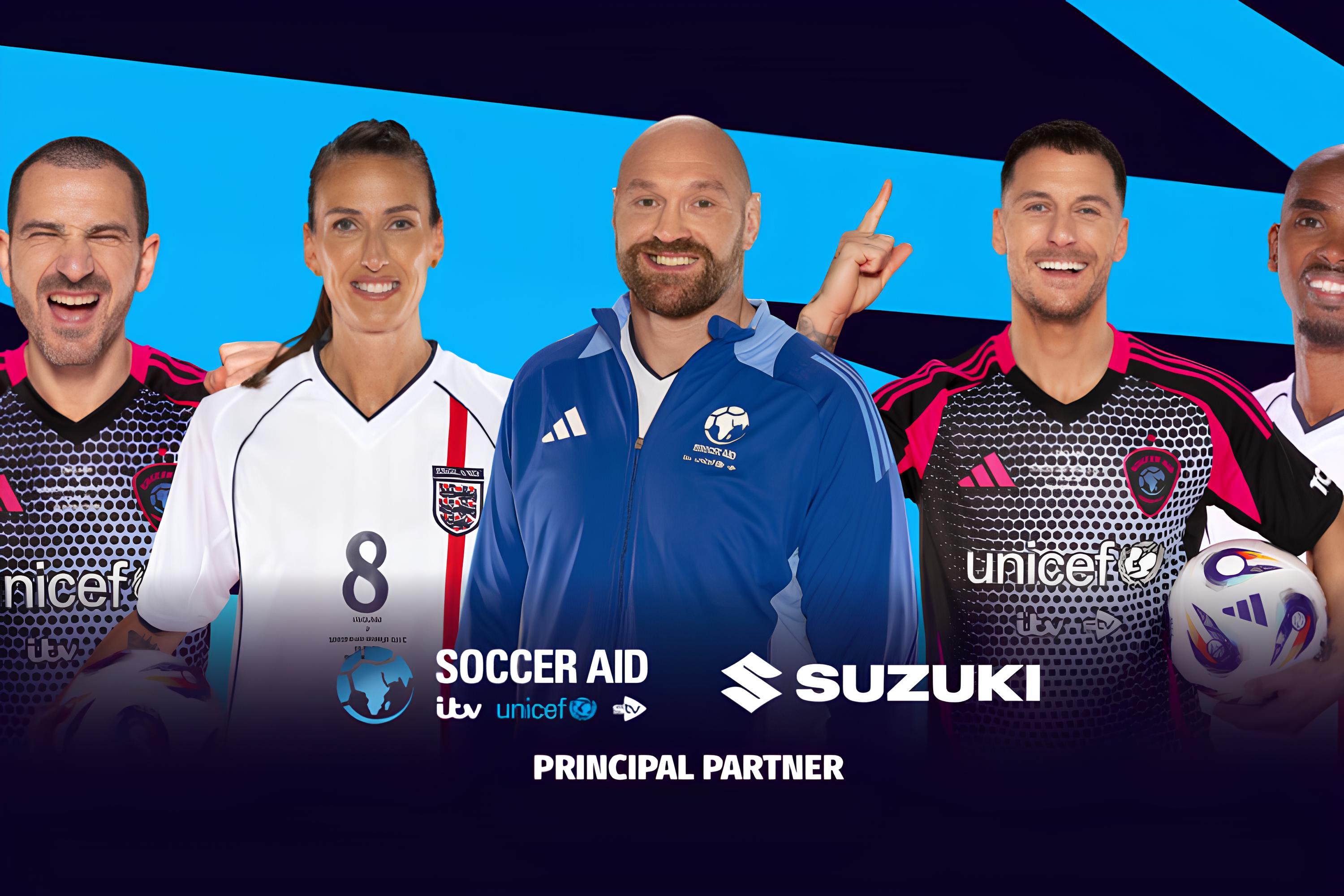 Suzuki join as Principal Partner for Soccer Aid for UNICEF 2025